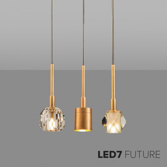 Loft Industry Modern - Matt Crystall Pendant